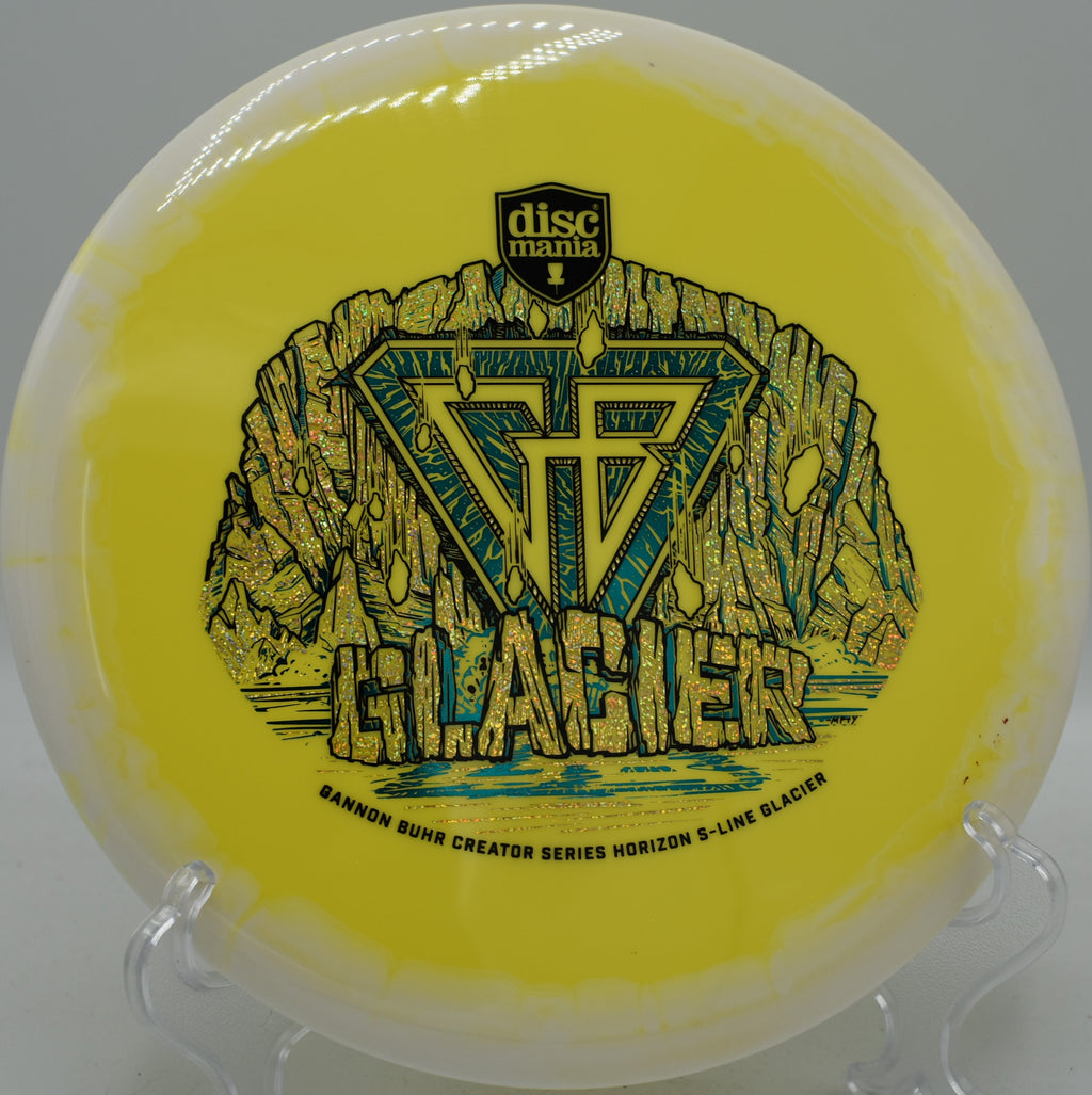 Discmania Horizon Glacier shaping a perfect upshot across rolling terrain at Lake Marshall.

