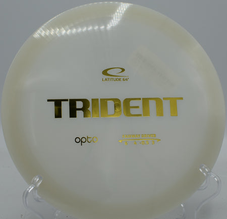 Trident in Opto plastic fading hard to the pin during a windy approach at Water Works Park in Missouri.

