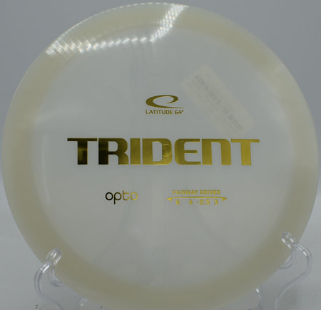 Opto Trident spinning through tight lines with confident overstability at Maple Hill in Massachusetts.

