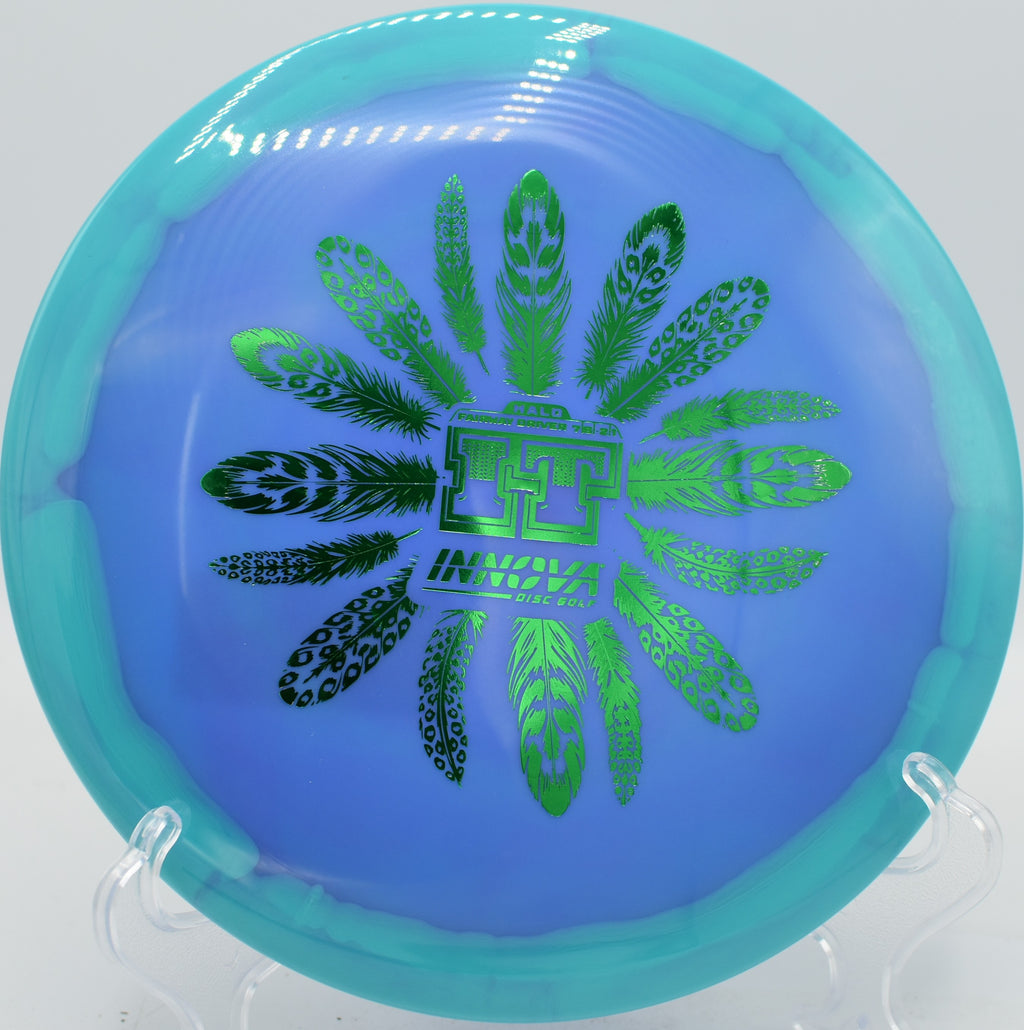 Halo Star IT floating straight with endless glide across an open fairway at Blue Ribbon Pines in East Bethel, Minnesota.

