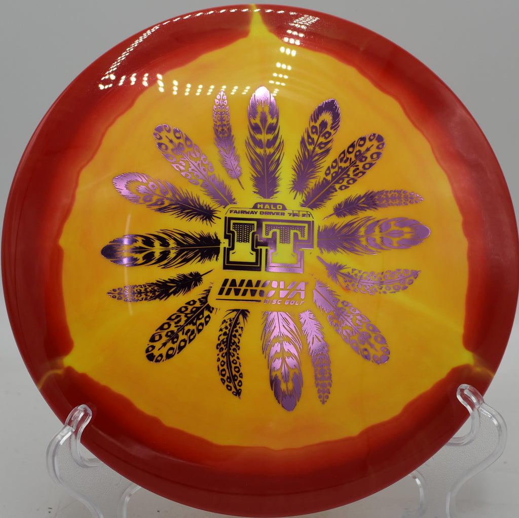 Innova Halo Star IT hyzer-flipping from the tee pad to center fairway at DeLaveaga Disc Golf Course in Santa Cruz, California.

