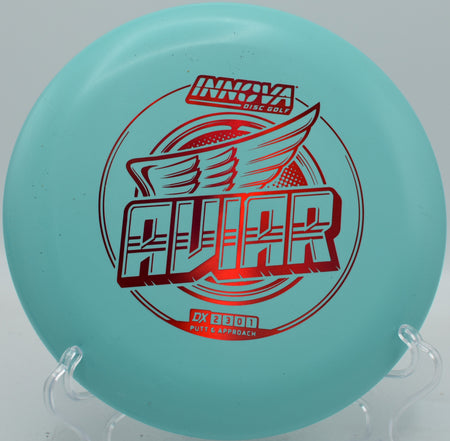 Beadless DX Aviar spins confidently out of the hand for a circle one putt at Moraine State Park in Pennsylvania.

