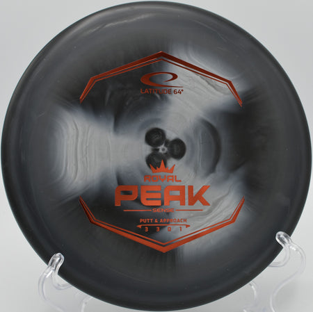 Sense Peak holding a dead-straight line on Hole 12 at Timber Ridge Disc Golf Course, Castile, New York.
