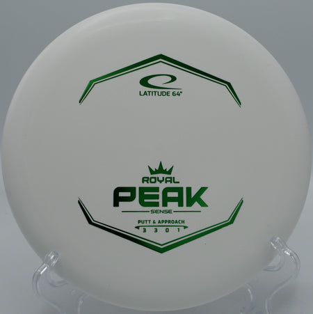 Sense Peak delivering a smooth putt on Hole 6 at Idlewild Disc Golf Course, Burlington, Kentucky.
