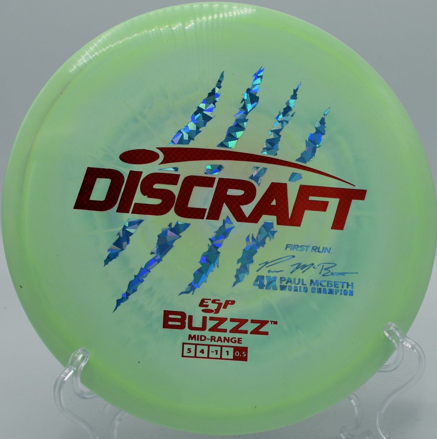 Discraft Buzzz gliding dead straight down the fairway on Hole 7 at Idlewild Disc Golf Course, Burlington, Kentucky.







