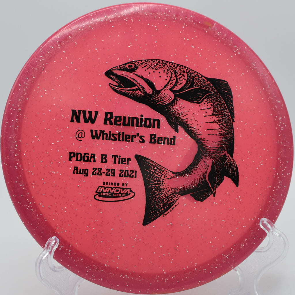 Innova Gator handling a tricky upshot on Hole 17 at The Rez Disc Golf Course, Brandon, Mississippi.
