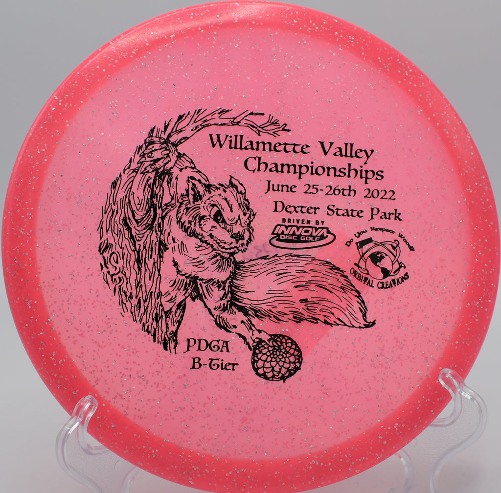 Gator crushing a controlled forehand approach on Hole 5 at Harmon Hills Disc Golf Course, Fall Branch, Tennessee.
