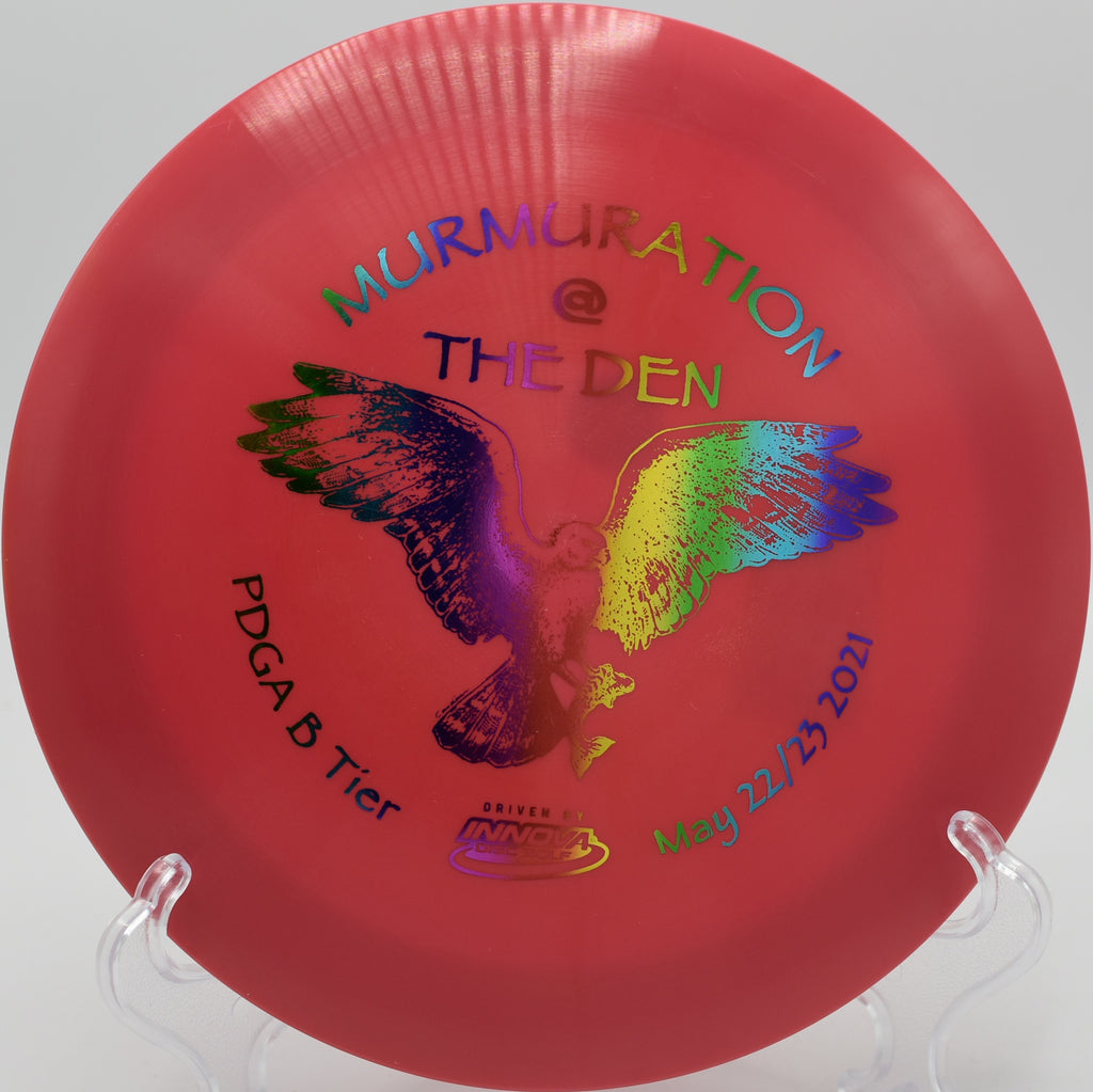 Innova Star Katana executing a perfect roller shot on Hole 5 at Harmon Hills Disc Golf Course, Fall Branch, Tennessee.
