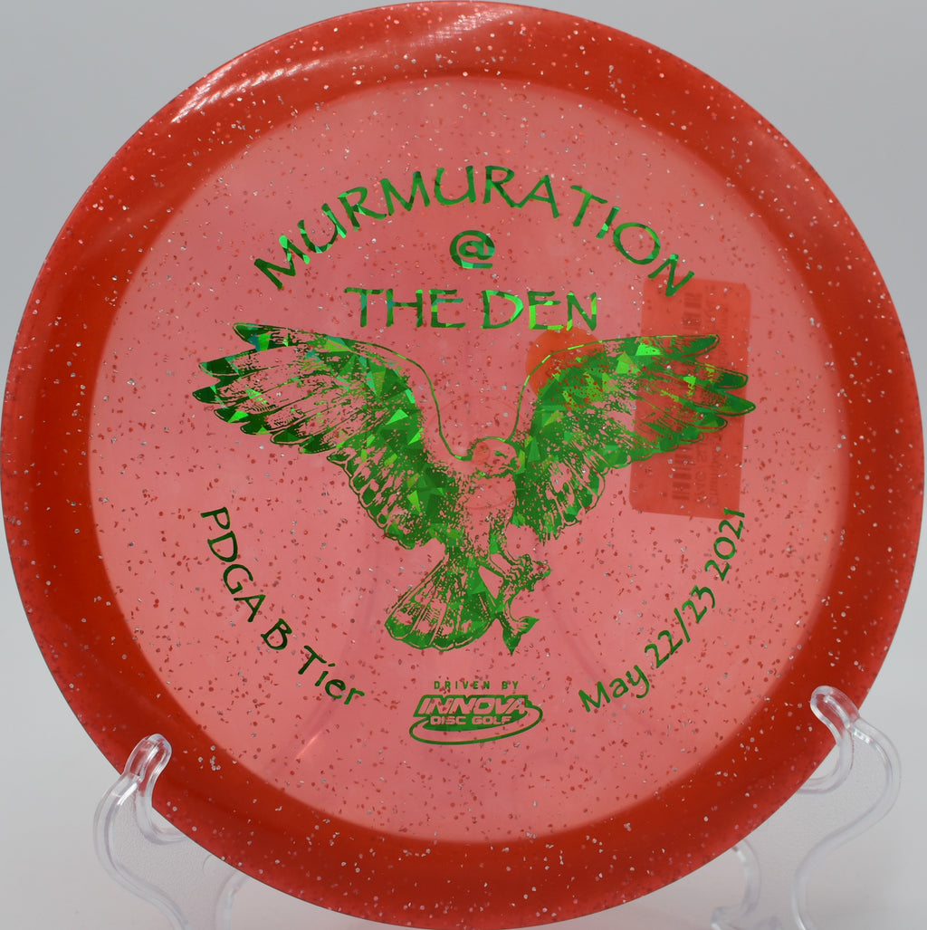 Innova Champion Metalflake Roadrunner holding a perfect anhyzer line on Hole 14 at The Outback Disc Golf Course, Helena, Montana.






