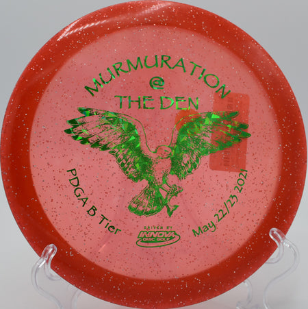 Innova Champion Metalflake Roadrunner holding a perfect anhyzer line on Hole 14 at The Outback Disc Golf Course, Helena, Montana.






