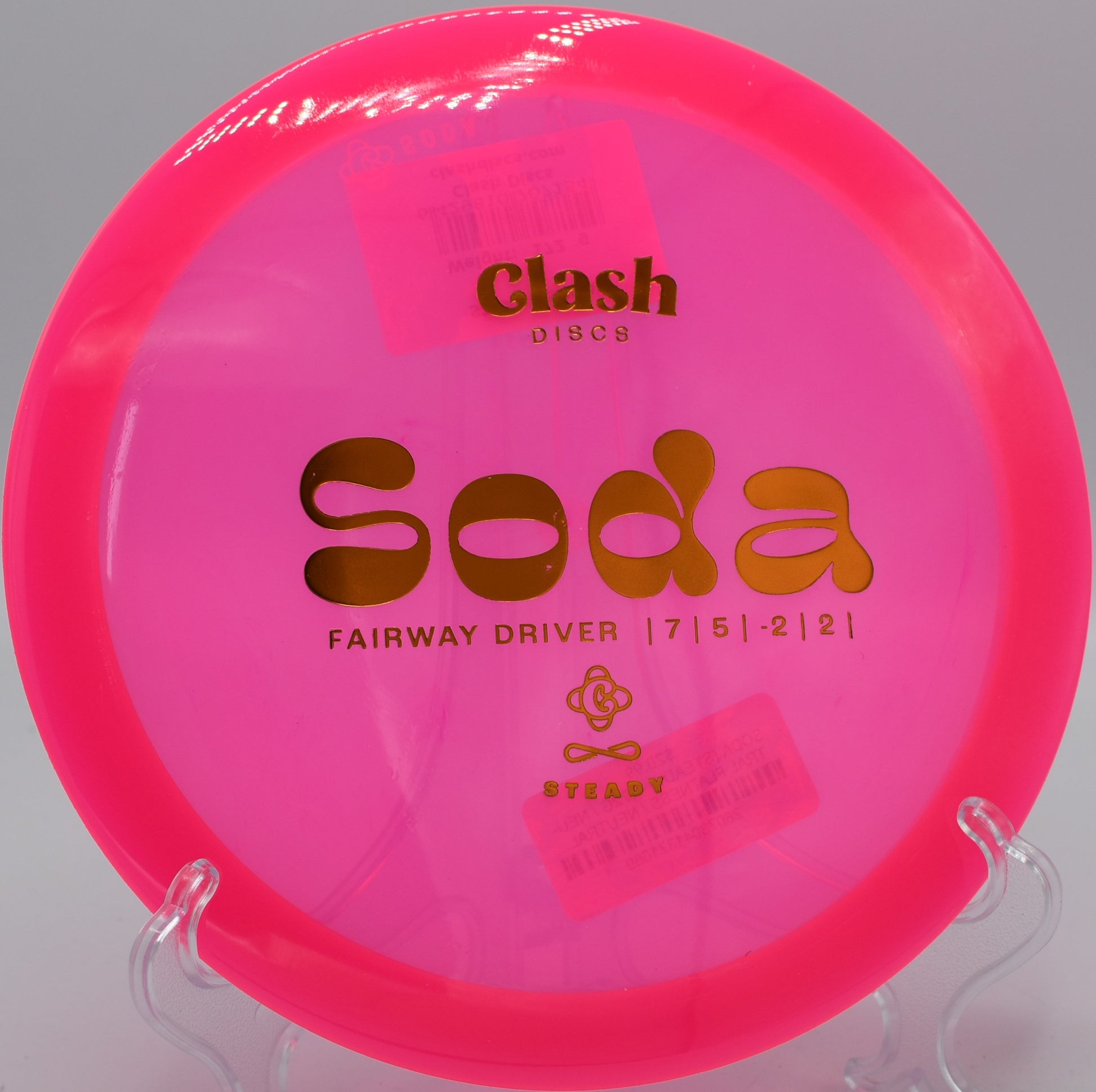 Clash Discs Steady Soda turning smoothly on Hole 4 at Wreckreator Disc Golf Course, Palouse, Washington.
