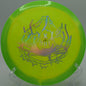 Infinite Discs Halo S-Blend Czar skipping forward after a low drive on Hole 5 at Heritage Park Disc Golf Course, Adrian, Michigan.
