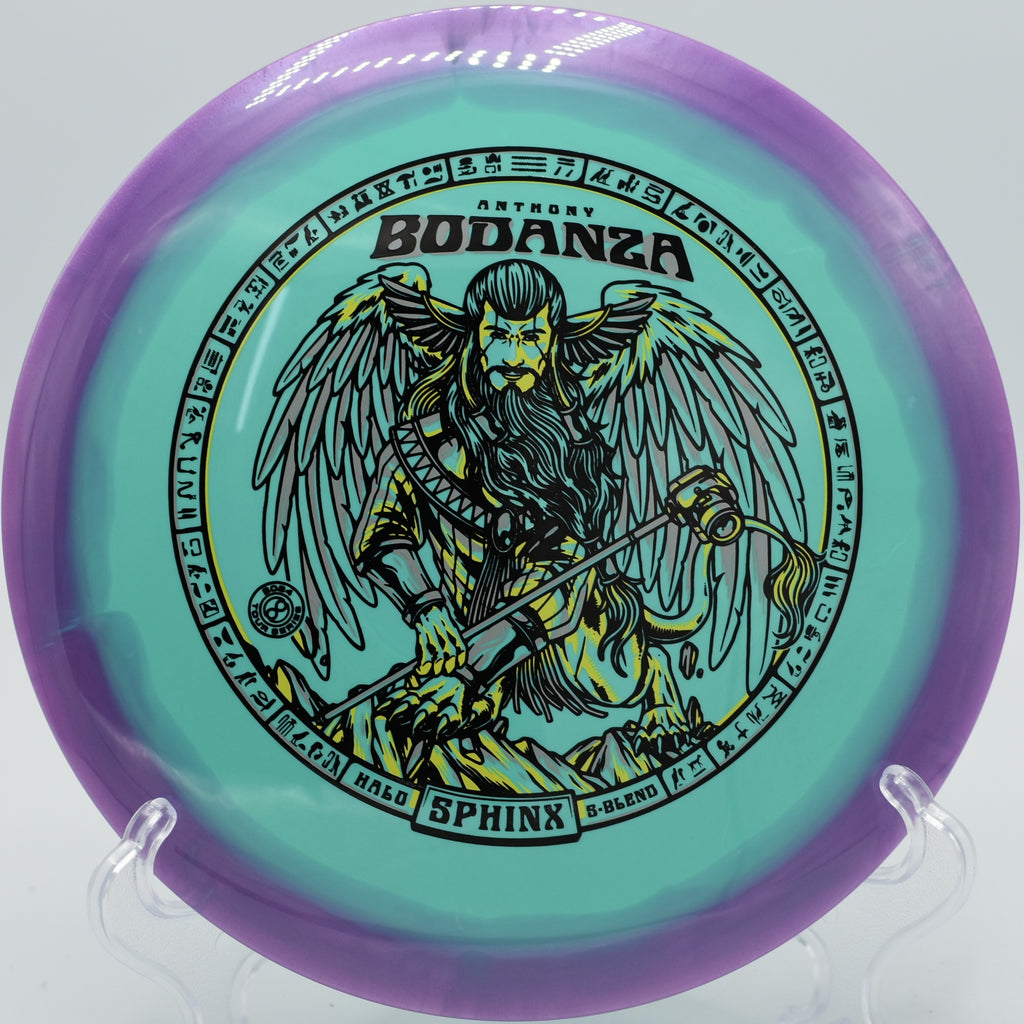 Infinite Discs Halo S-Blend Sphinx landing softly near the basket on Hole 16 at Riverbend Disc Golf Course, North Little Rock, Arkansas.
