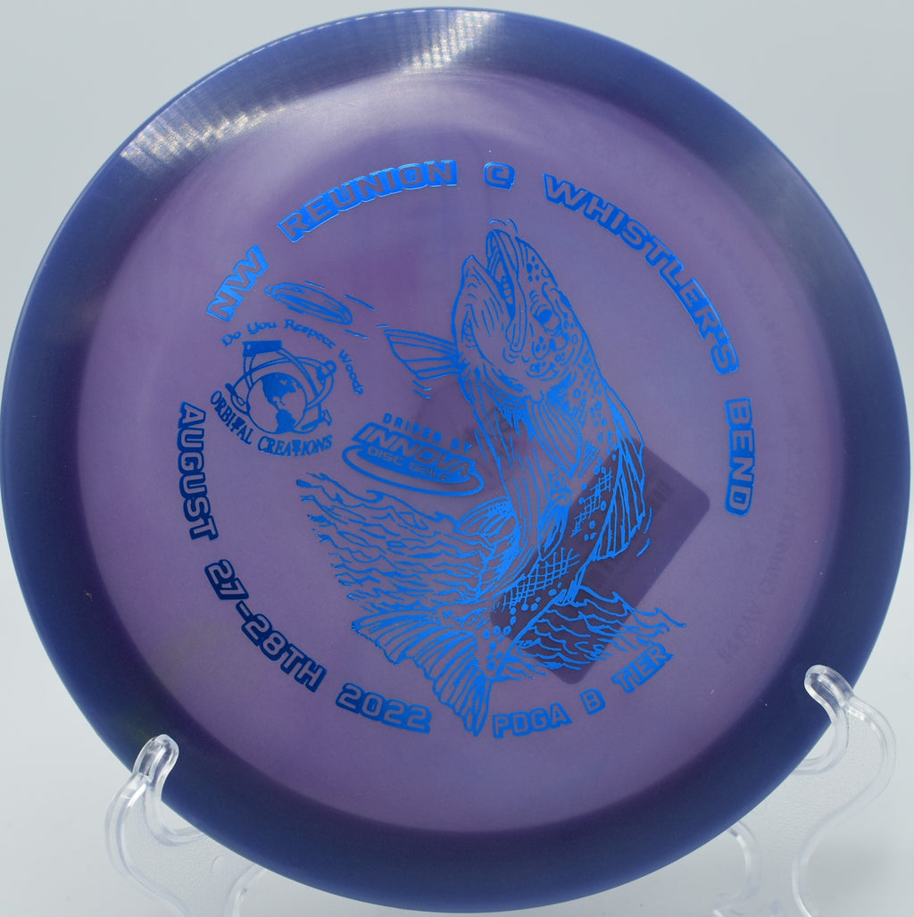 Champion Eagle carving a perfect S-curve on Hole 6 at Lake Claiborne Disc Golf Course, Homer, Louisiana.
