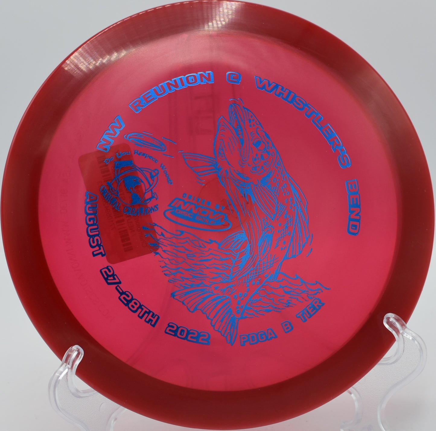 Innova Champion Eagle battling a crosswind with a stable flight on Hole 10 at Cedar Hill Disc Golf Course, Nashville, Tennessee.
