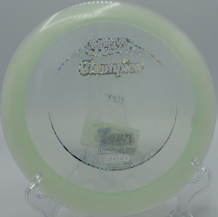 Champion Tern gliding effortlessly on Hole 14 at Cedar Hill Disc Golf Course, Nashville, Tennessee.
