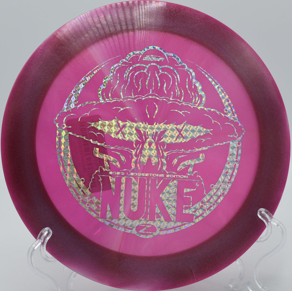 Discraft Z Nuke ripping through a tailwind on Hole 14 at The Rez Disc Golf Course, Brandon, Mississippi.
