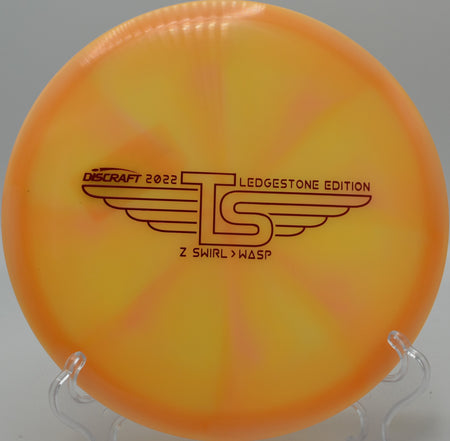 Z Wasp holding an anhyzer line before fading back on Hole 6 at Water Works Park Disc Golf Course, Kansas City, Missouri.
