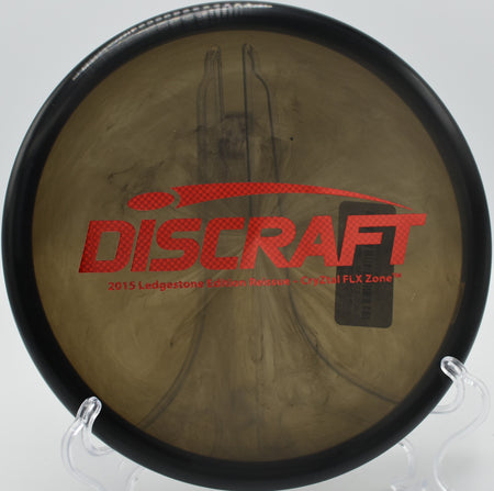 CryZtal FLX Zone fading hard into the basket on Hole 5 at Rock Ridge Disc Golf Course, Pittsboro, North Carolina.
