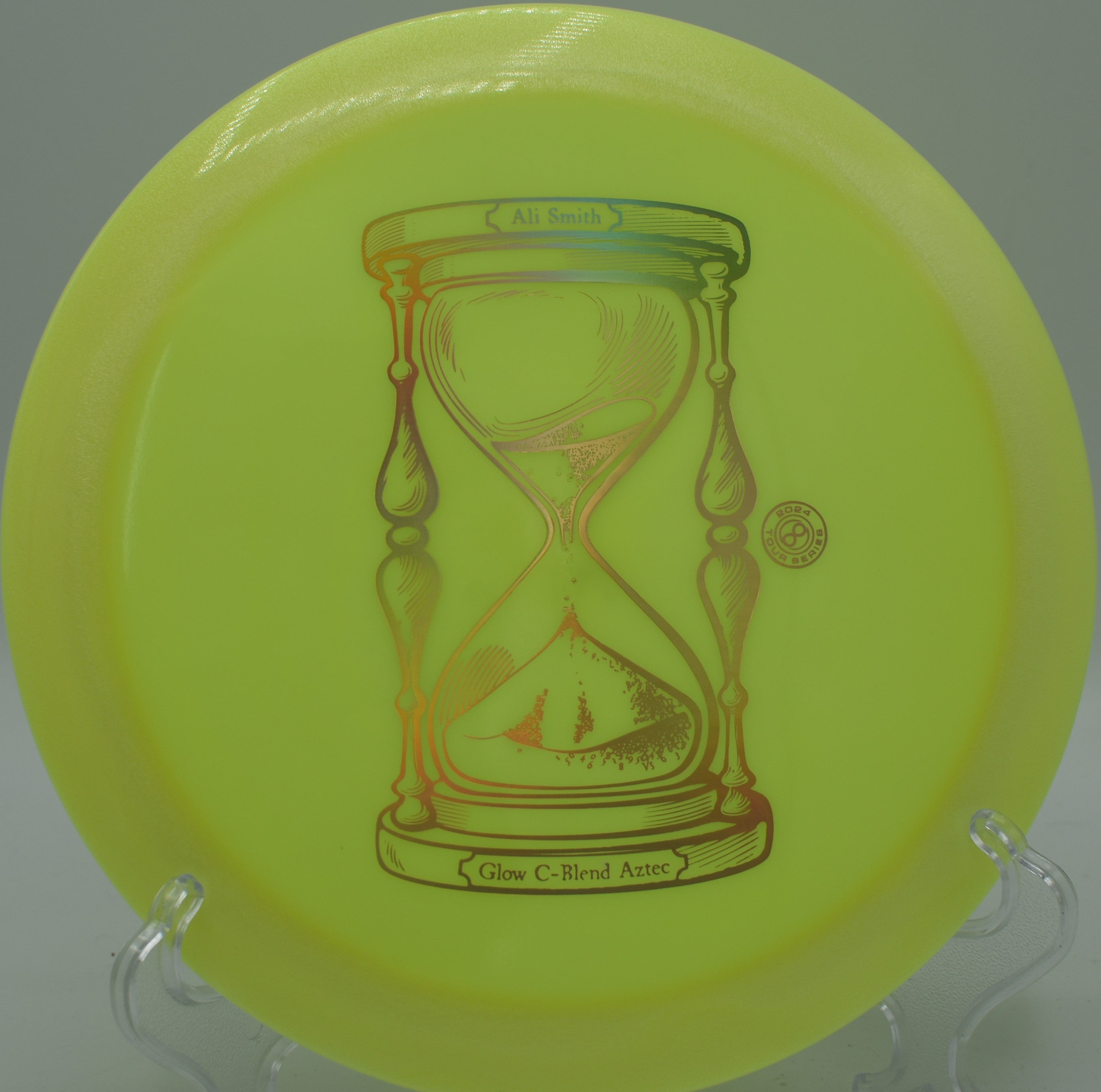 Infinite Discs Signature Glow C-Blend Aztec glow disc for night golf