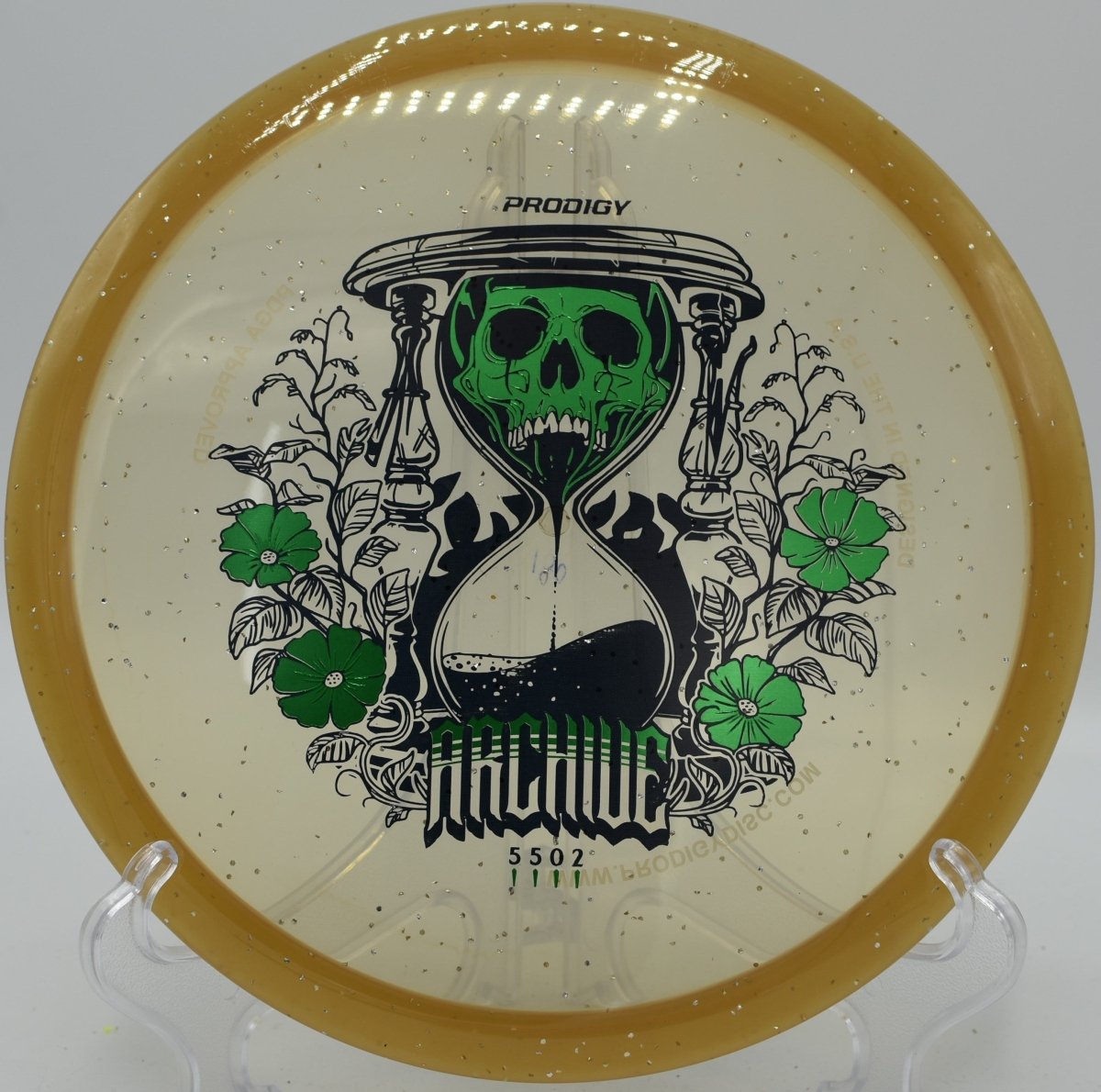 Prodigy 750 Glimmer Archive beadless disc golf midrange