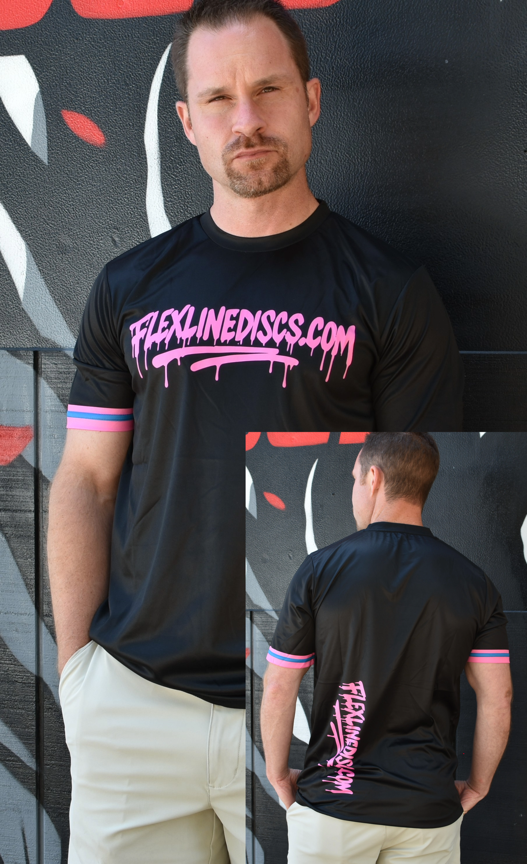 Custom Dry Fit T-Shirt (Drippy Flexlinediscs Logo)