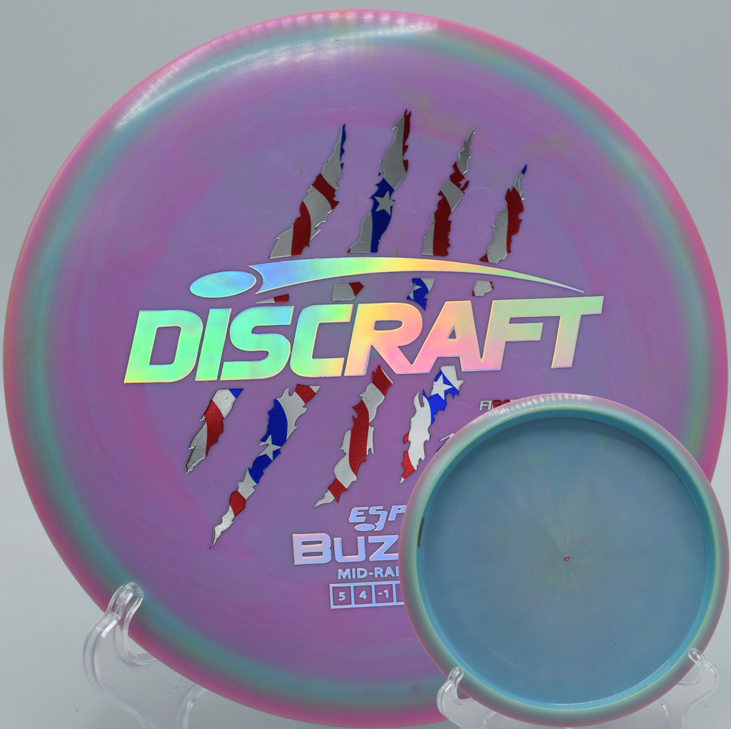 Midrange magic with the Discraft 4 Claw Buzzz on a low ceiling shot at North Cove Disc Golf Club in Marion, North Carolina.