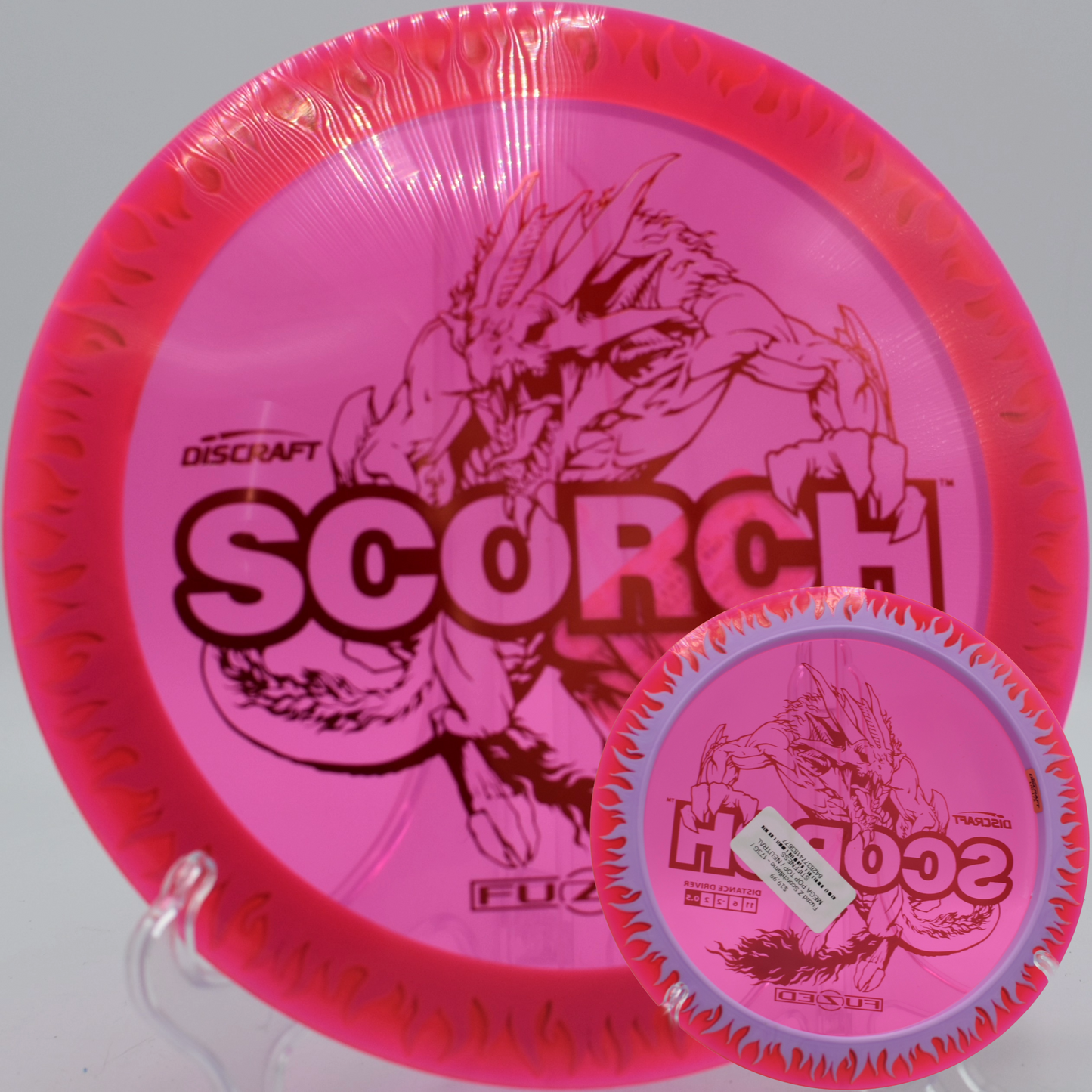 Hyzer release Scorchflame drive at Sandy Point Resort in Lac du Flambeau, Wisconsin

