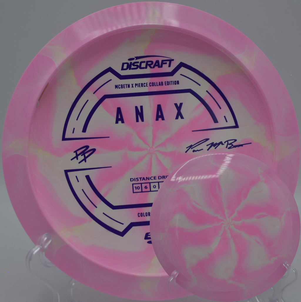 McBeth & Pierce ESP Anax placed near the water at Vista del Camino DGC in Scottsdale, AZ, ideal for full-power fairway control.