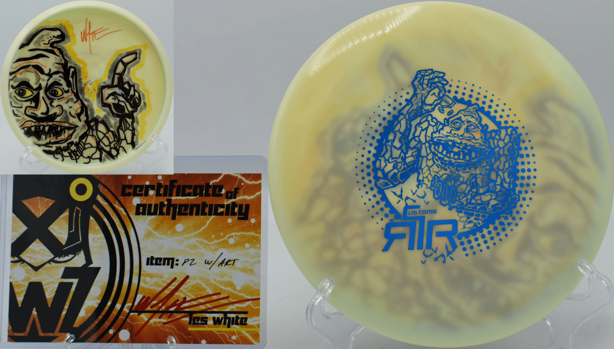 Les White Original Art Swirly S - Line P2 W/COA (Innova Made) - Flexline Discs - 37780761024317