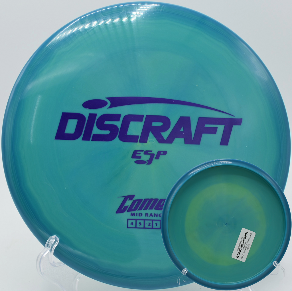 ESP Comet – Classic straight-flying midrange with finesse control at Riverbend Disc Golf Trail in Oregon.

