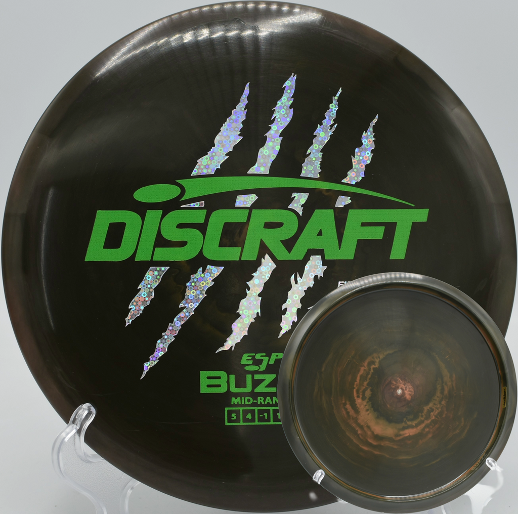Buzzz 4 Claw edition thrown on a dead straight midrange drive at Moraine State Park in Portersville, Pennsylvania.