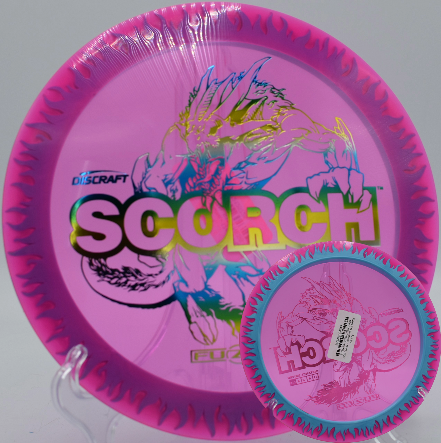 Neutral driver Scorchflame flying flat at Eagles Crossing Disc Golf Course in Hawk Point, Missouri

