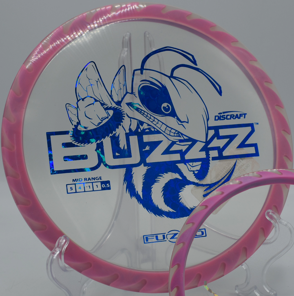 Discraft Buzzzsaw midrange released on a laser-straight line at Pier Park in Portland, Oregon, with a crisp, sawblade-inspired aesthetic.


