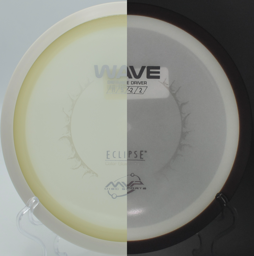 "MVP Eclipse Wave – Premium glow driver with workability for tailwinds at Lemon Lake Disc Golf Complex in Indiana."

