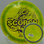 Discraft Scorchflame carving downhill flex shot at Sedgley Woods in Philadelphia, Pennsylvania

