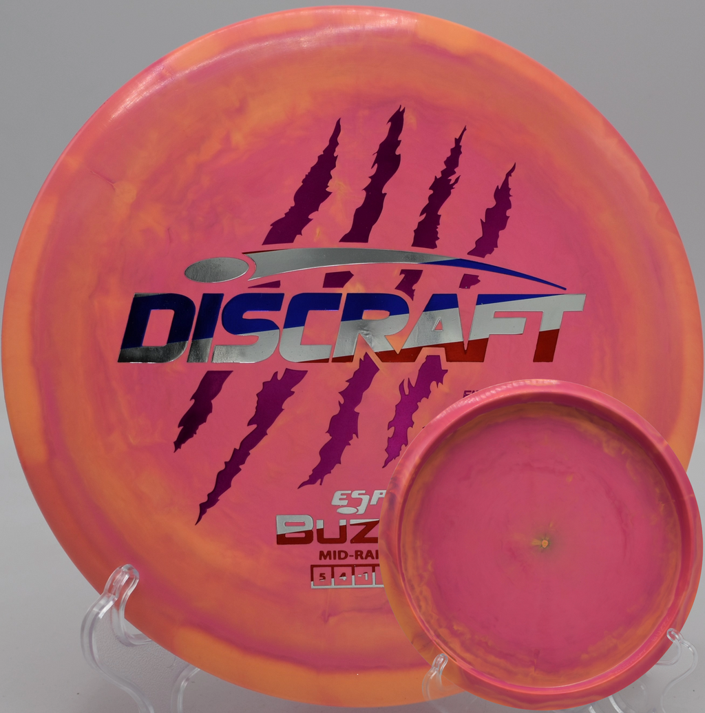 Paul McBeth Buzzz 4 Claw edition splitting trees cleanly at Flip City in Shelby, Michigan.