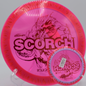 Flame-rimmed Scorchflame showing off at Oak Grove DGC in Pasadena, California

