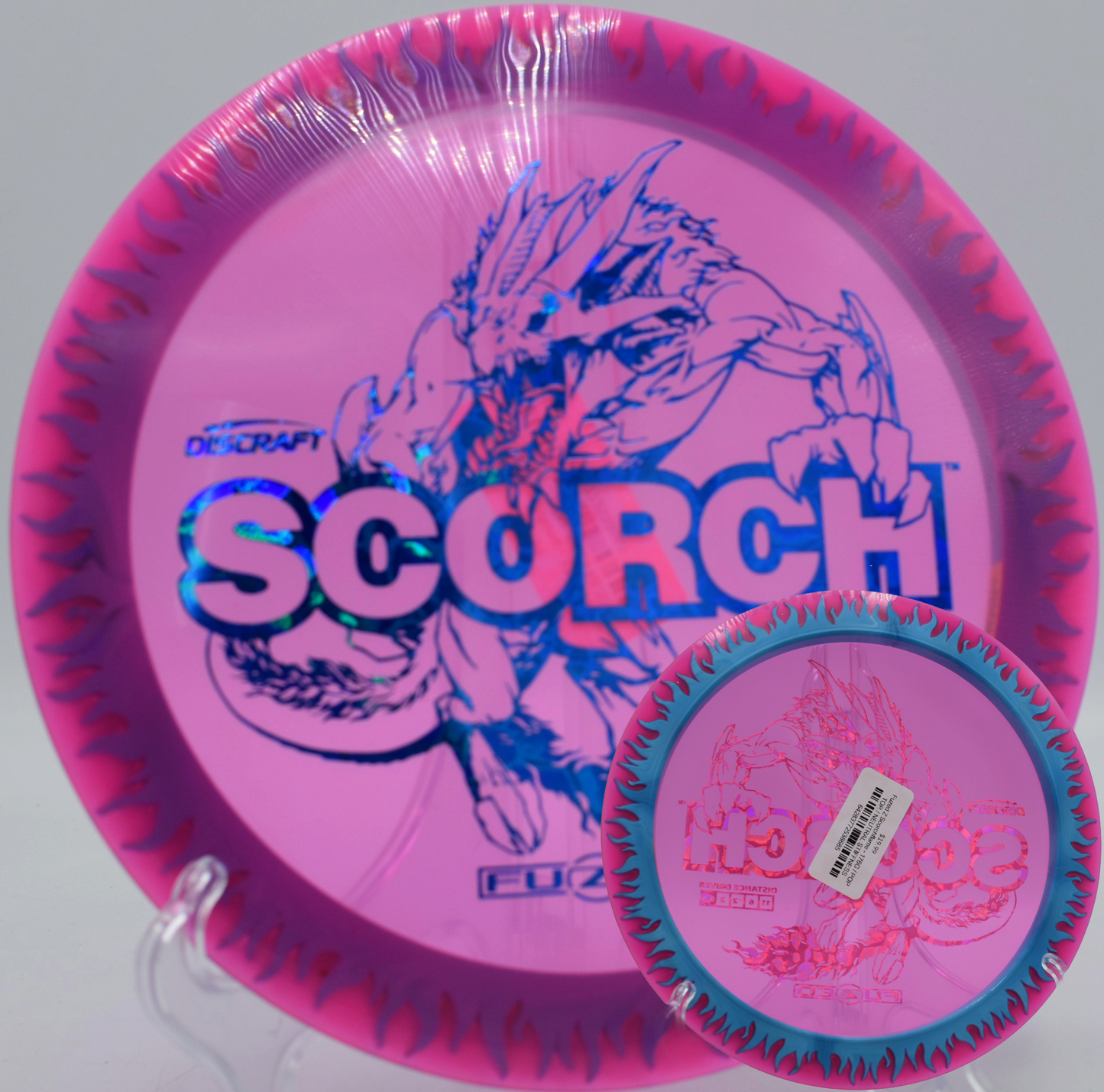Powerful forehand drive with Scorchflame at Rocklin Disc Golf Course in Rocklin, California


