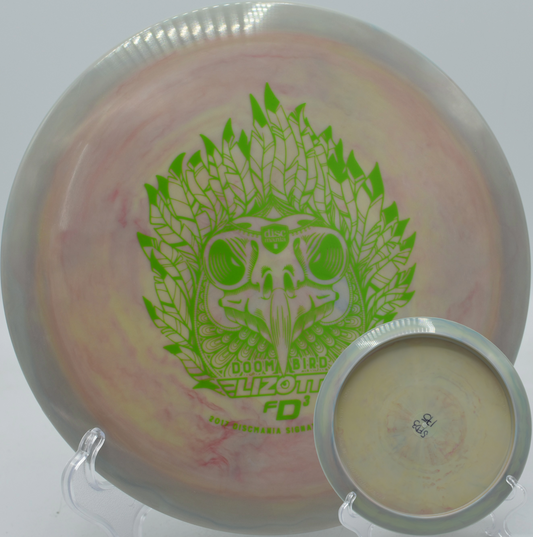 Discmania Doom Bird 1 PD crushing a wind-resistant hyzer line at The Fort in Ogden, Utah with a sharp, reliable fade.

