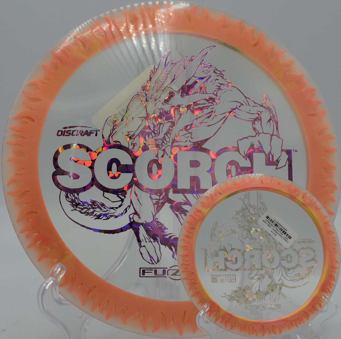 Discraft Scorchflame carving a perfect S-curve at Indian Hills DGC in Kansas City, Kansas


