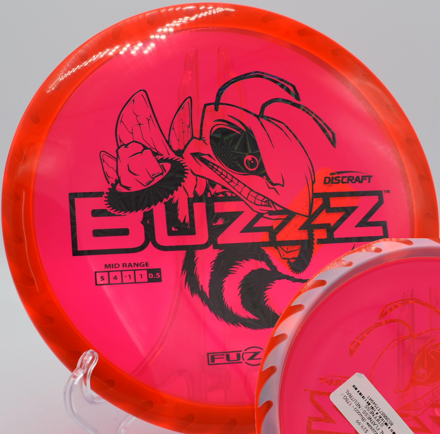 Buzzzsaw launched on a flex shot at Flip City Disc Golf Park in Shelby, Michigan, demonstrating torque resistance in high-speed approaches.

