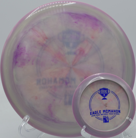 Discmania Swirly PD2 thrown flat and fading reliably at Maple Hill DGC in Leicester, Massachusetts.

