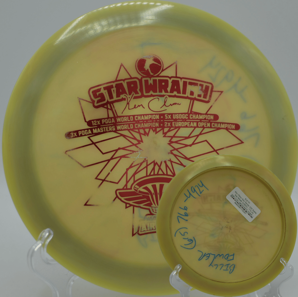 Ken Climo Tour Series 22X Swirly Star Wraith used disc trusted in Tacoma and across the United States
