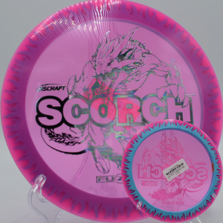 
Discraft Scorchflame held on tee pad with flame rim visible at Pier Park in Portland, Oregon

