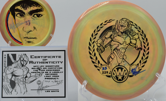 Les White Orginal Art Swirly S-Line DDX W/COA (Innova Made)