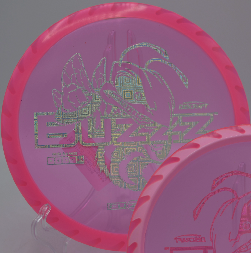 Fuzed Buzzzsaw spinning on a pinpoint approach shot at New Quarter Park Disc Golf Course in Williamsburg, Virginia.