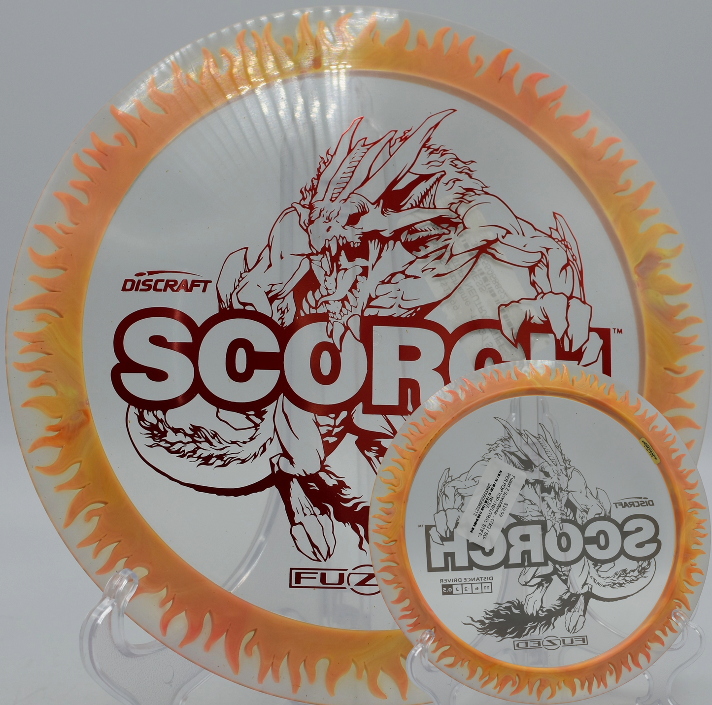 Scorchflame held in power grip on tee pad at Valley Regional DGC in Taylorsville, Utah

