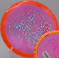 Discraft Fuzed Buzzzsaw dropped under the basket at Crooked Creek DGC in Chapin, South Carolina, designed for pinpoint overstable landings.


