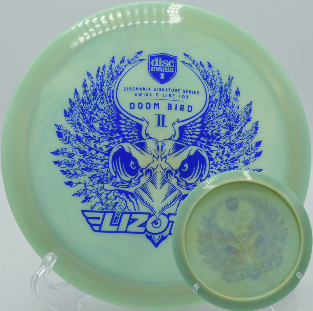 Discmania FD3 Doom Bird 2 ripping a headwind drive with elite stability at Eagles Crossing in Hawk Point, Missouri.

